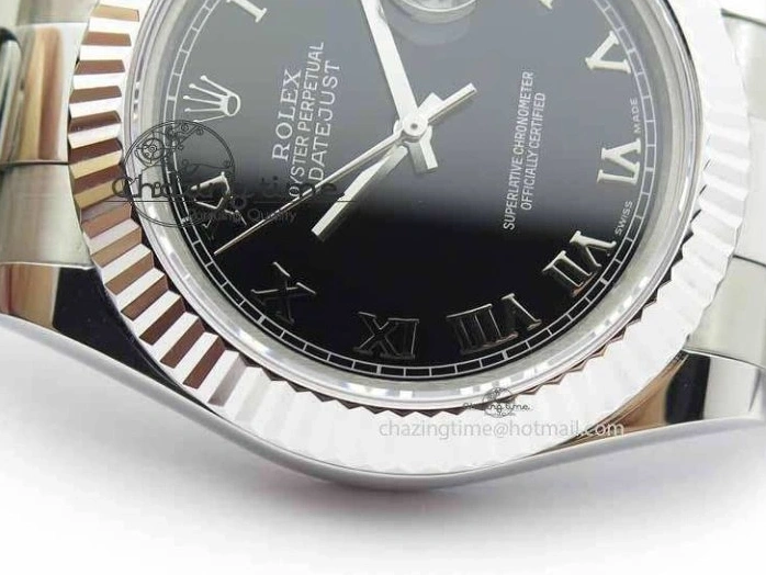 SS Maker Dial Roman On 41mm Edition SS Markers Black SA3136 BP II DateJust Bracelet Best 0327